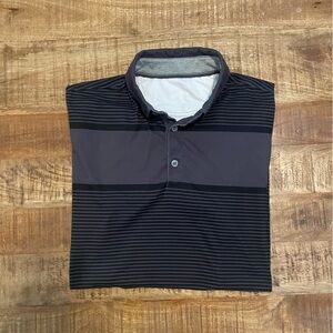 Anderson Ord Striped Performance Golf Polo
